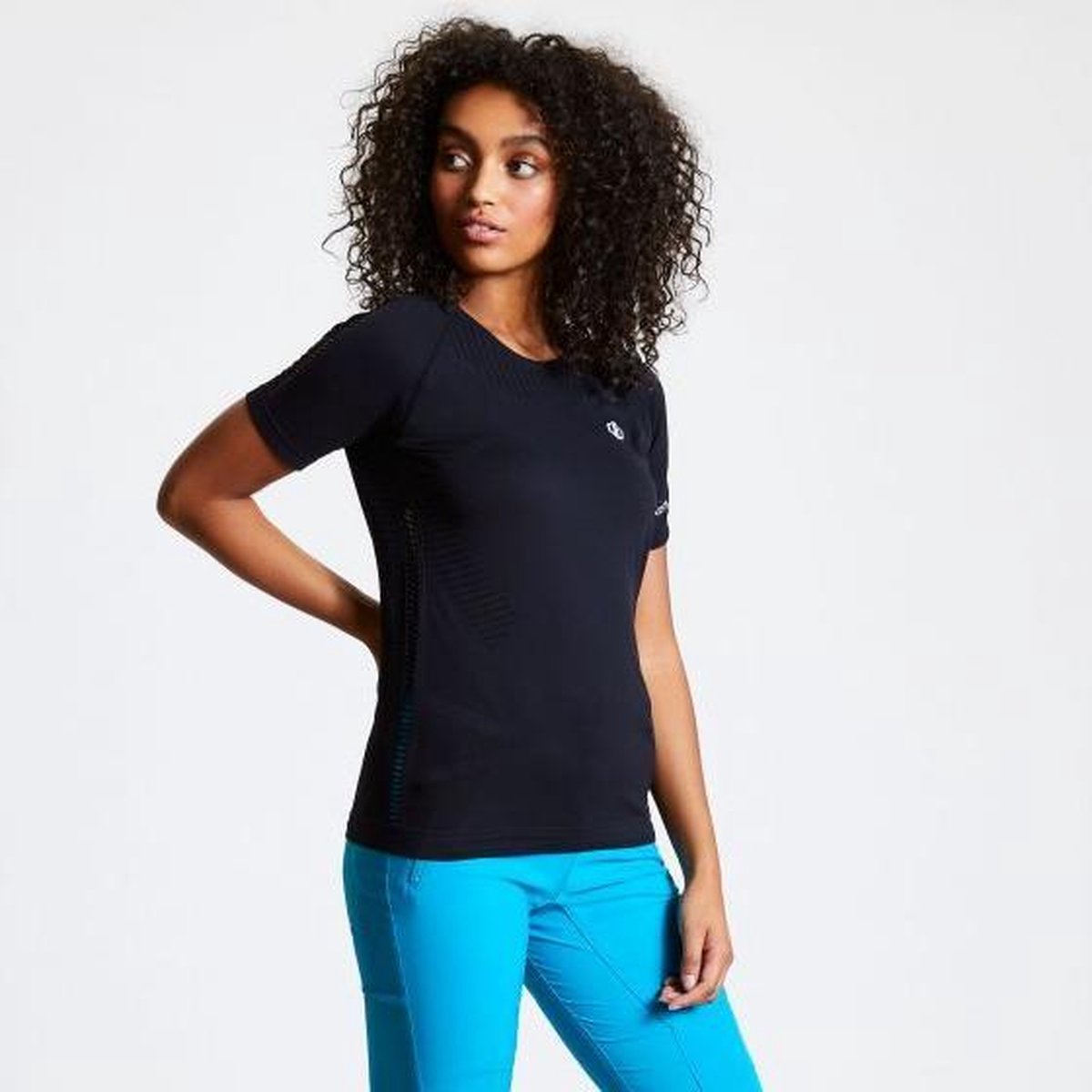 Dare 2b - Women's Seamless T-Shirt - Outdoorshirt - Vrouwen - Maat M - Zwart