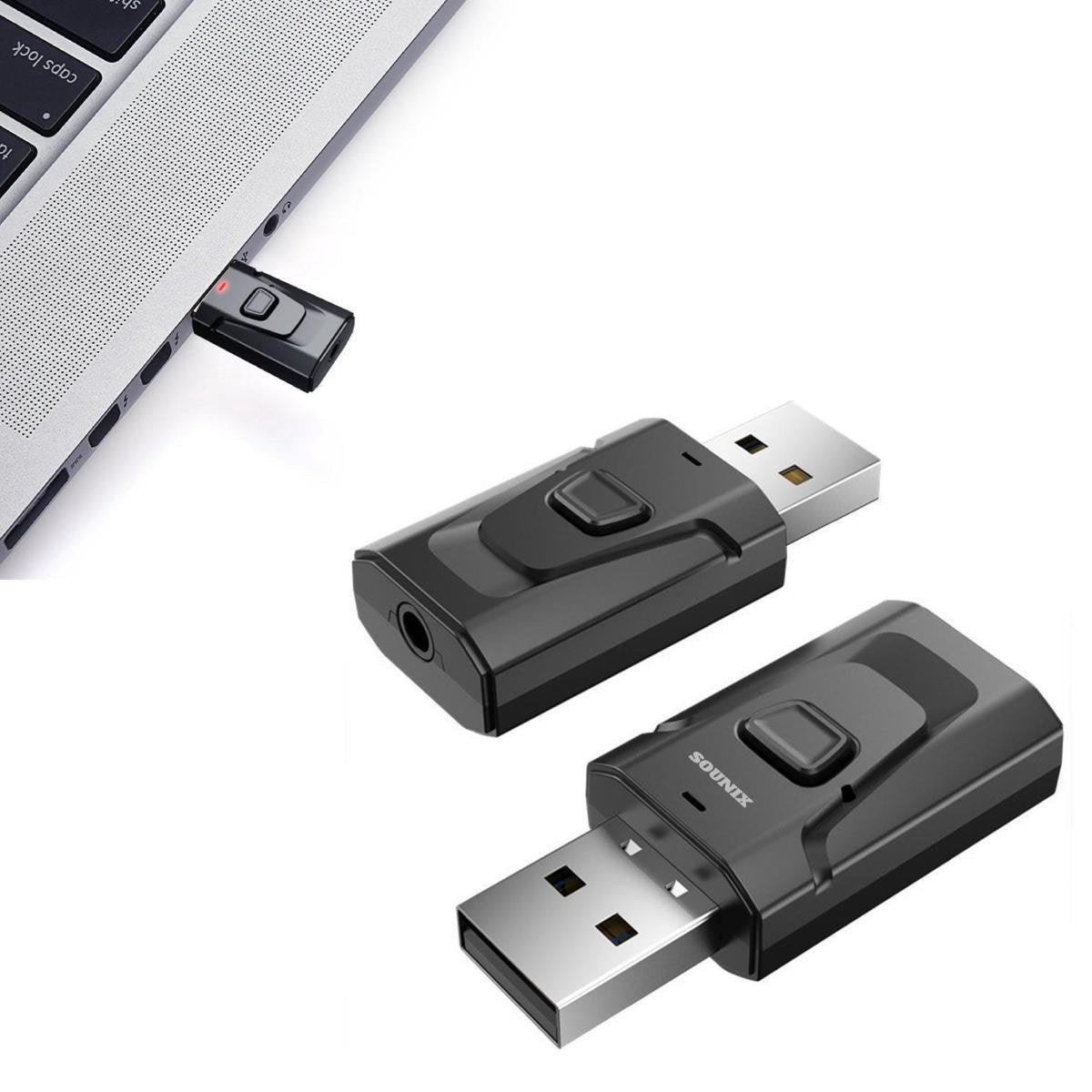 SOUNIX USB Bluetooth 3.0 - Zender en Ontvanger - Bereik tot 10 Meter - Draadloze Audio Adapter
