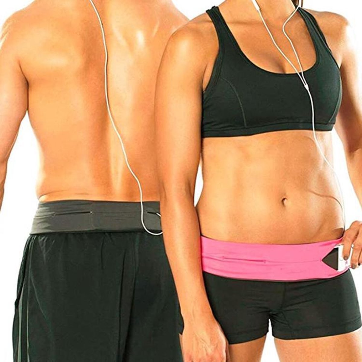 Hardloop belt-Hardloopriem-Hardloopaccessoires-Heuptas-Zwart-M
