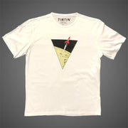 T-shirt Raket Kuifje - Wit - Extra Extra Large