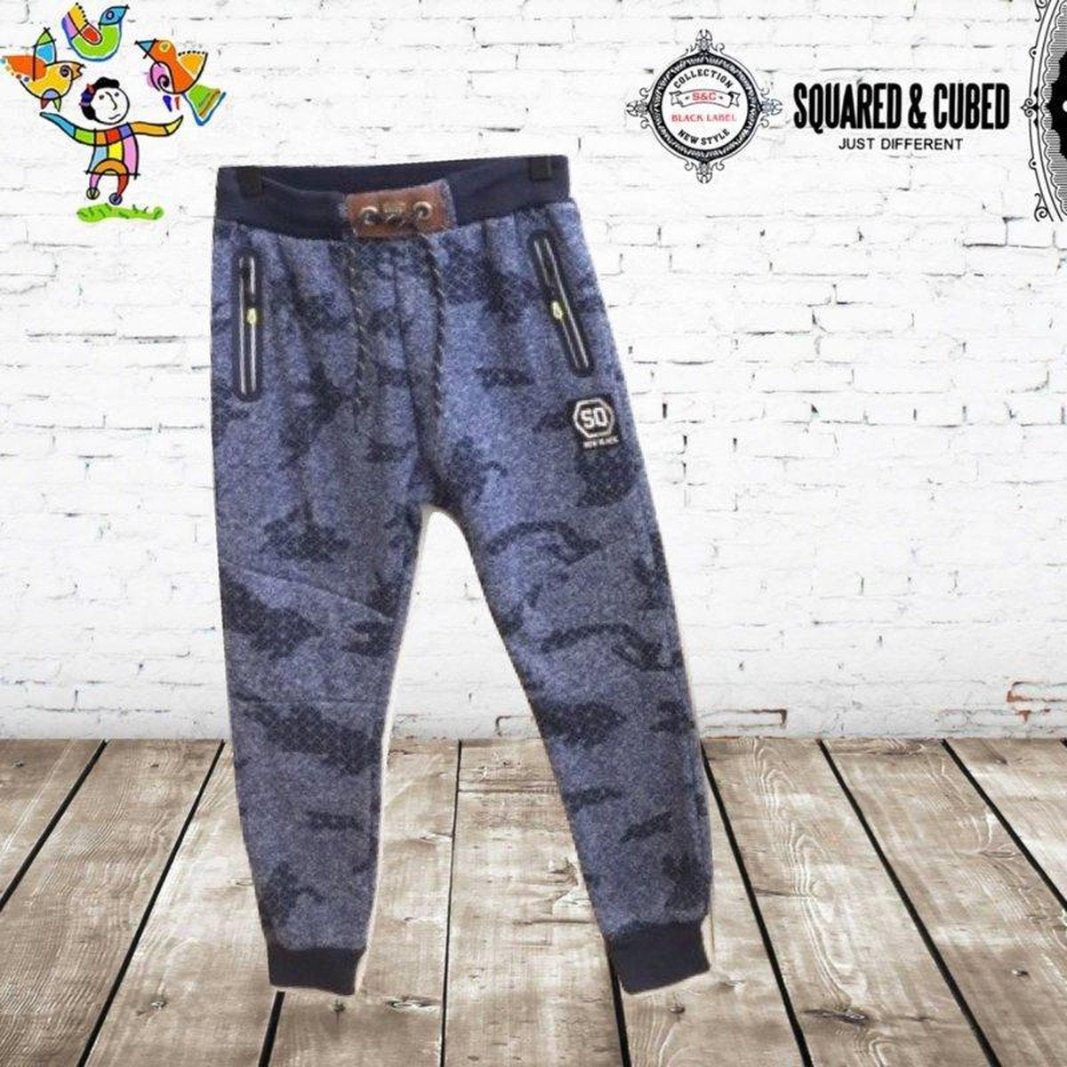 S&C Joggingbroek jongens k015 blauw 98/104 - 98/104