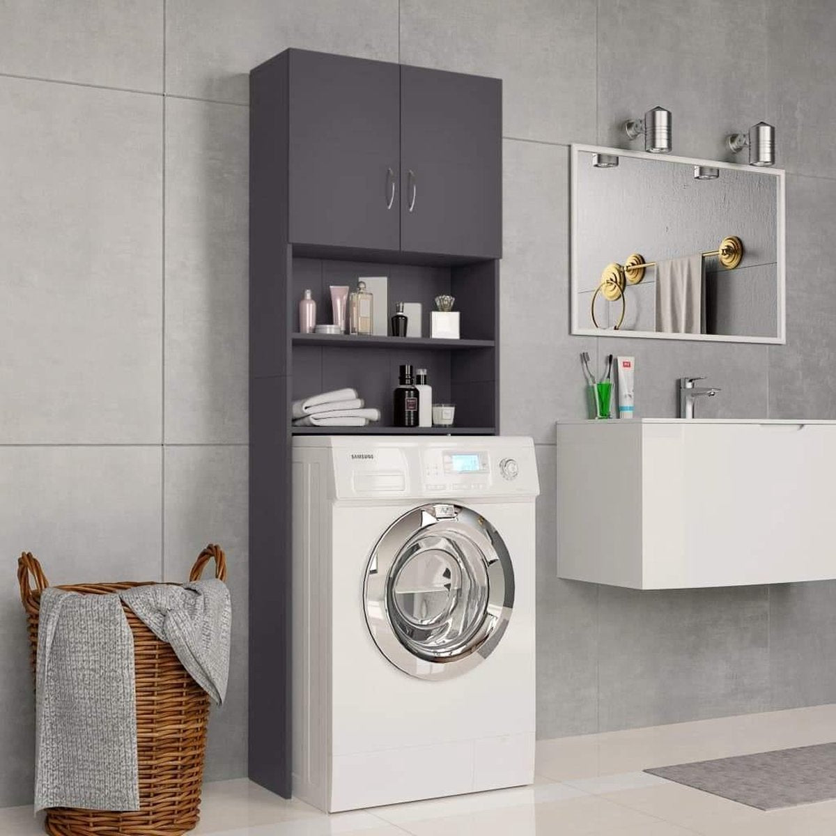 Medina Wasmachinekast 64x25