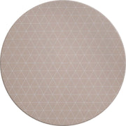 MixMamas Rond Tafelzeil - Ø 140 cm - Grafische print - taupe