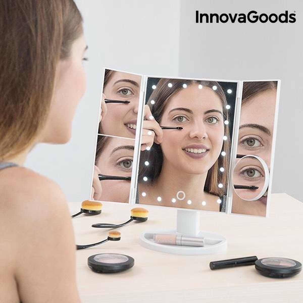 InnovaGoods 4 in 1 Vergrotende Ledspiegel