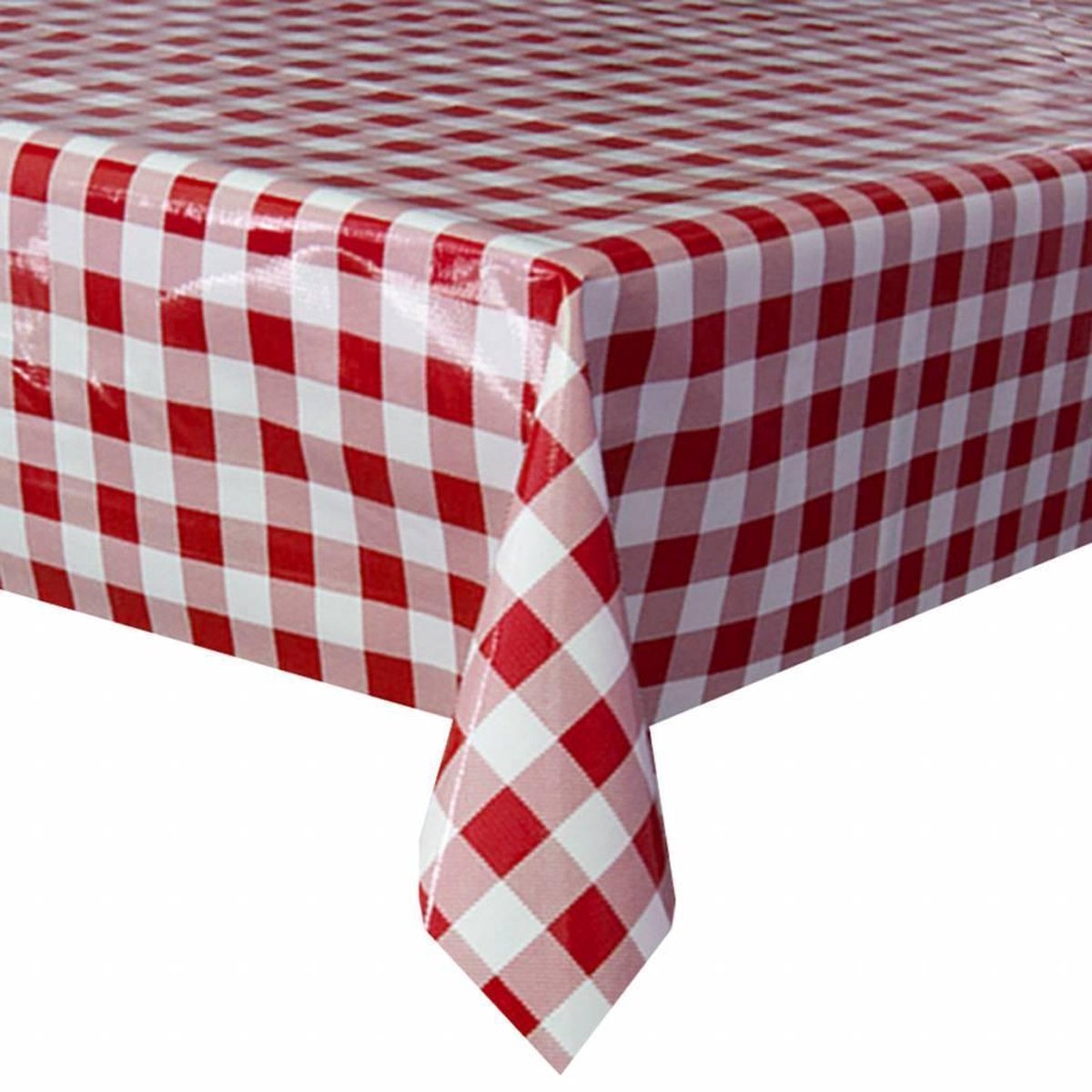 Mixmamas Tafelzeil Grote Ruit - 120 x 220 cm - Rood