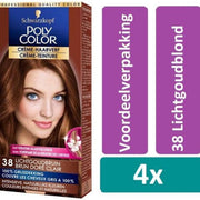 Poly Color Haarverf 39 Lichtbruin Haarverf 4 stuks Voordeelverpakking