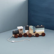 Trein met blokken naturel | Kid's Concept