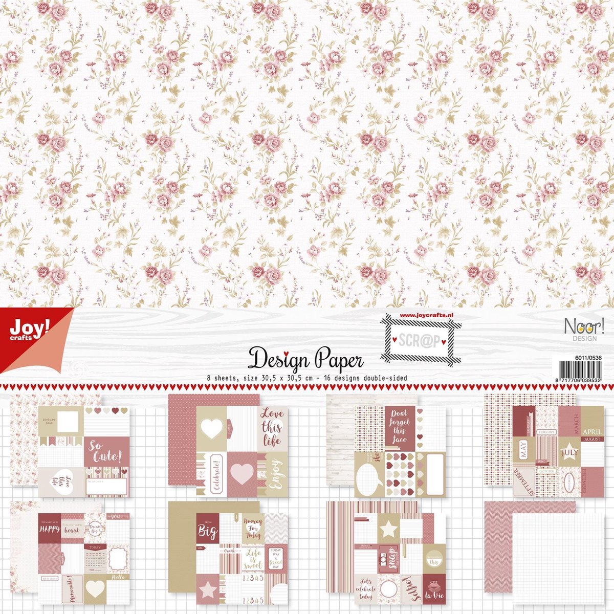 Joy!Craft / Designpapier - Noor - Scrap Project Live - Love this life / 16 Designs 30