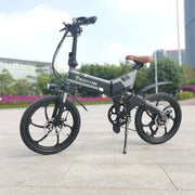 Elektrische fiets - Elektrische Vouwfiets - Eco Flying F501 - Zwart /Grijs
