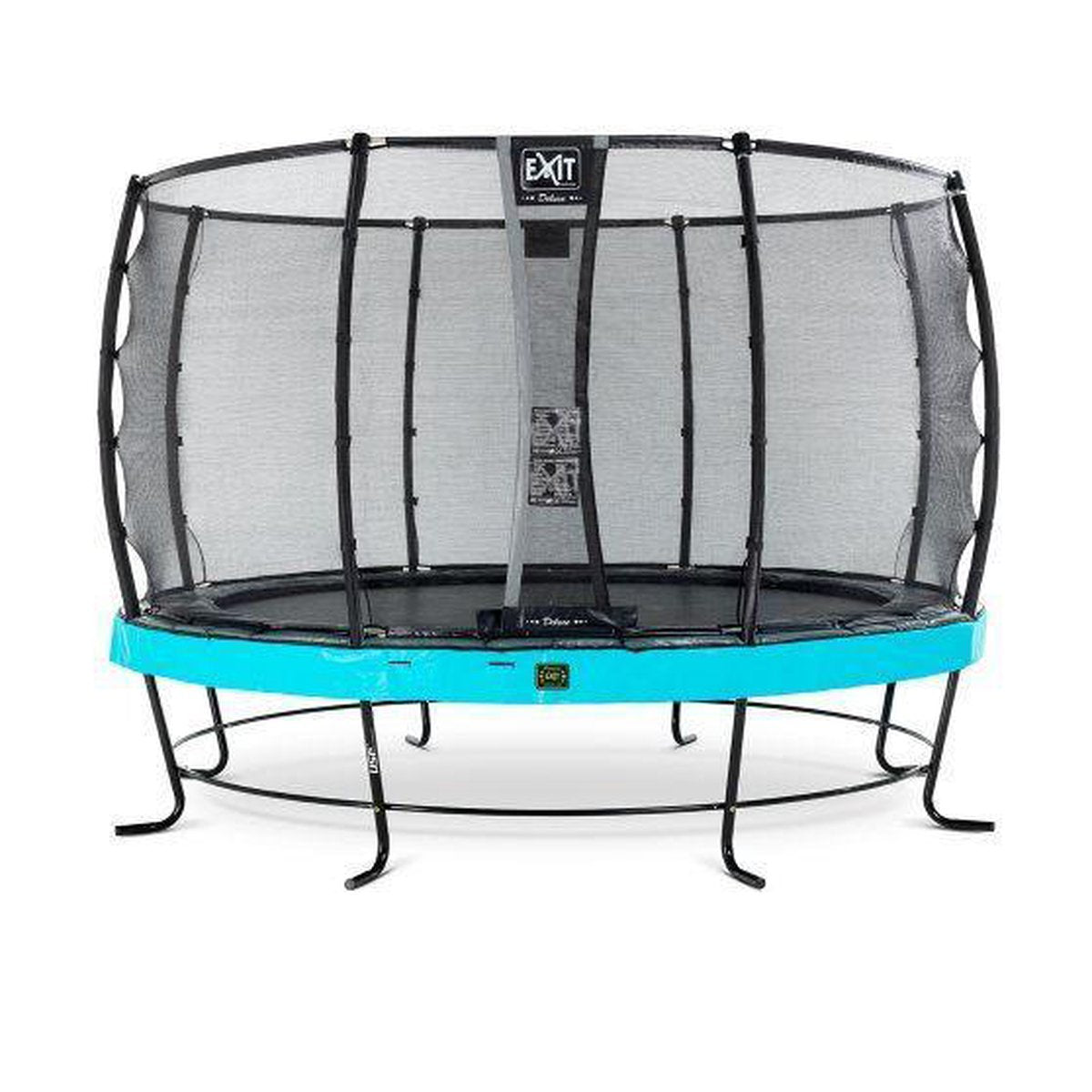 Trampoline EXIT Elegant - ø366cm met net Economy - blauw