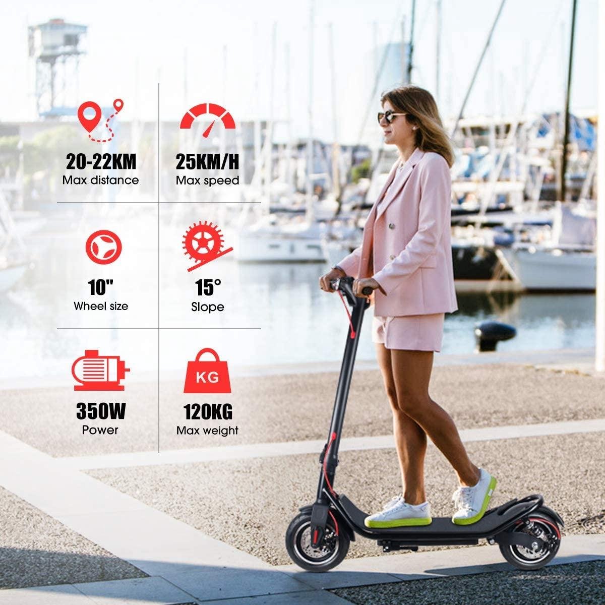 WINDGOO M20  - Elektrische step - hoge batterijcapaciteit 10A - Luchtbanden