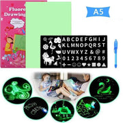 Magisch Tekenbord - Lichtgevend Tekenbord - A5 - Zeer geliefd bij kinderen! + 3 extra led pennen
