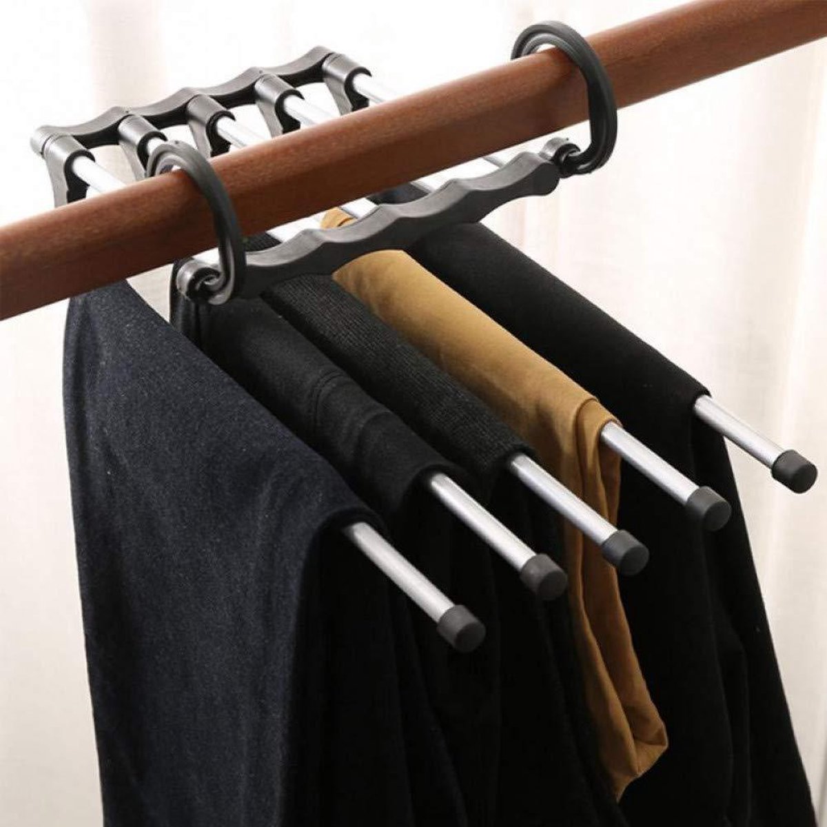 Kledingkast Organizer –  Anti slip - Ruimtebesparende Kledinghangers – Kleerhanger – Kledinghanger – Broekhanger – Functionele Hanger kleerkast –Handige Kledinghangers