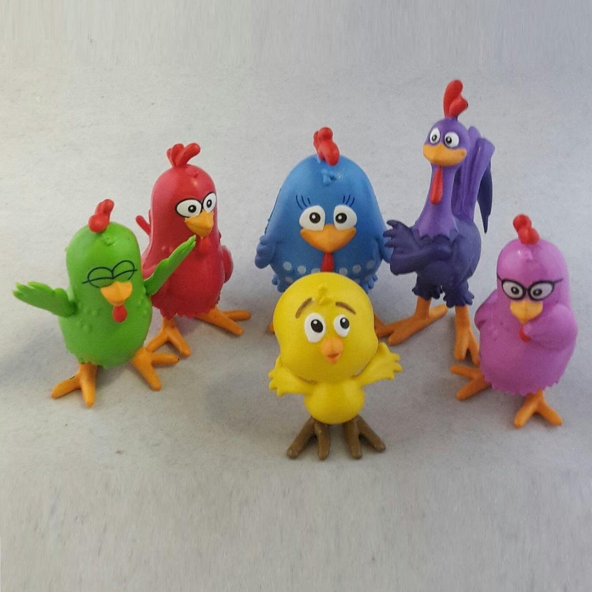 lottie dottie figuren 6 Stuks kippen van tv (6cm)
