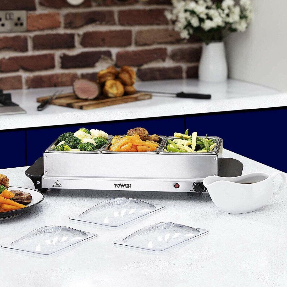 Tower Buffetwarmer warmhoudplaat bordenverwarmer