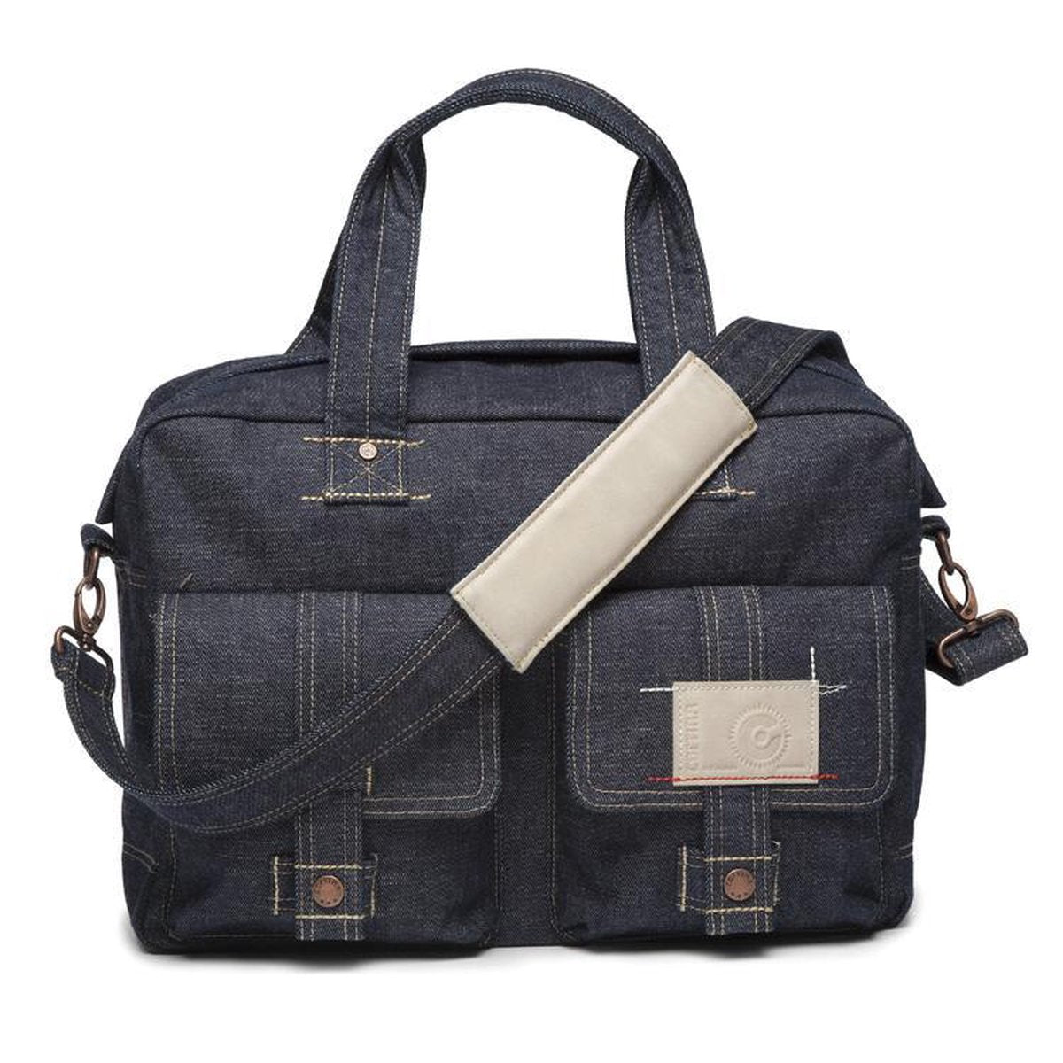 Cort Kansas Bag Denim (solo) - Enkele Fietstas - Denim Zwart