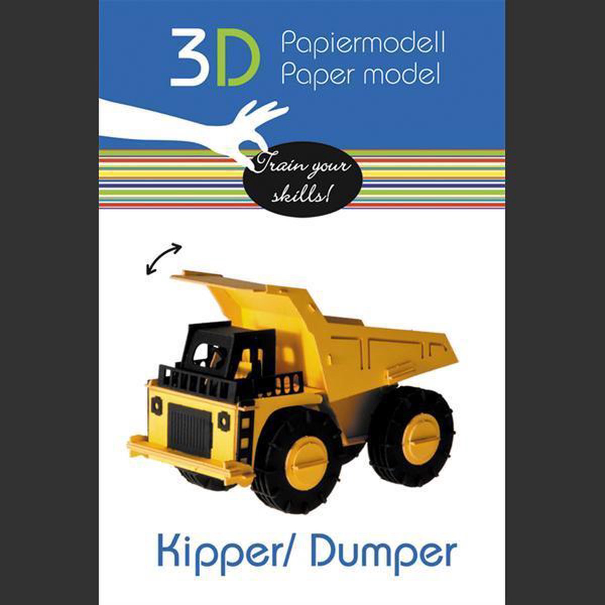 3D bouwpakket karton kiepwagen