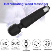 Repus - Vibrator - Spiermassage - G-spot stimulator - Stil - Usb kabel - Oplaadbaar - Discreet - Mooi Design - Clitoris stimulatie - Heerlijk - Verwennen - Zwart