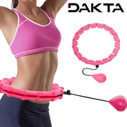 Dakta® Verstelbare Fitness Hoelahoep | Verstelbaar | Hoelahoep Fitness | Multifunctioneel | Fitness Hoelahoep | Valt Niet | Roze | 1.7 KG