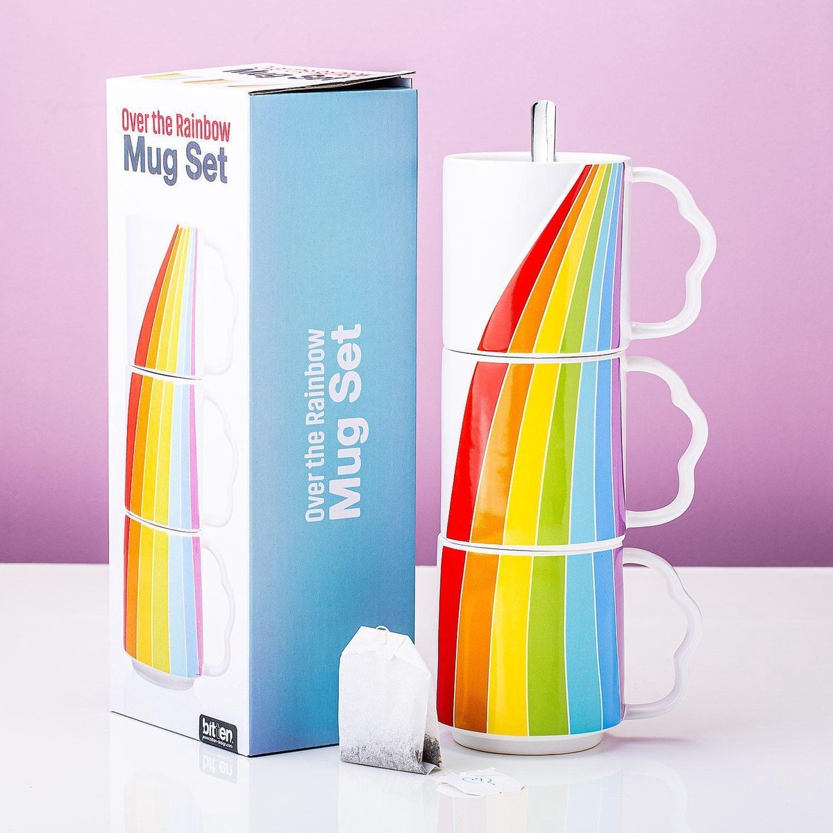 Bitten Regenboogmokken (set Van 3)