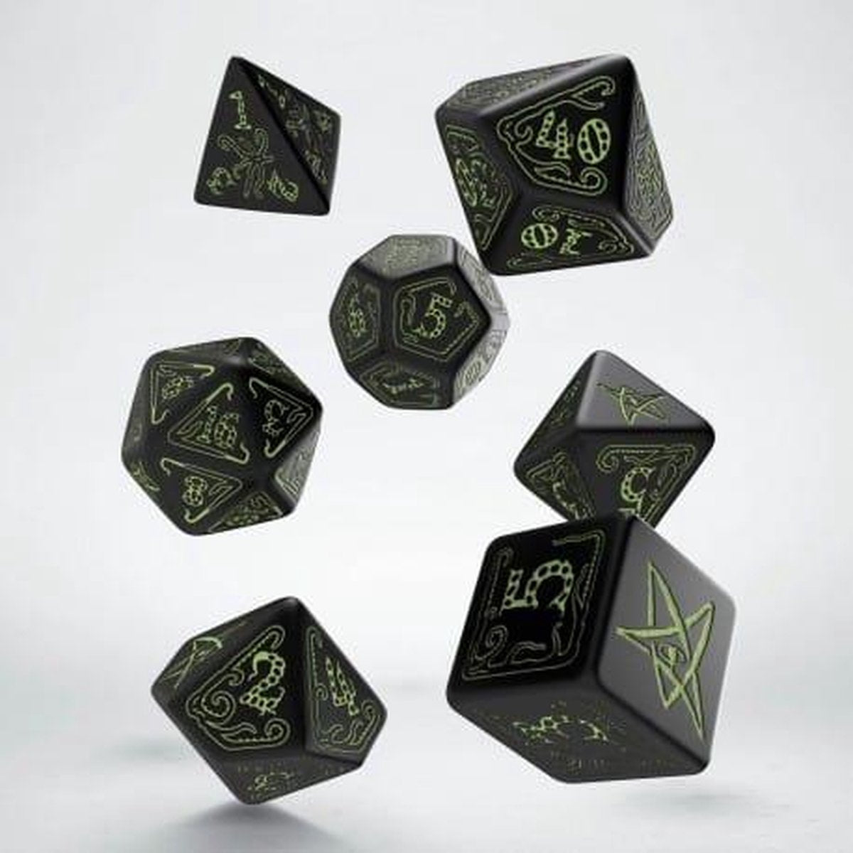 Polydice Set Call of Cthulhu Black & Glow-in-the-Dark