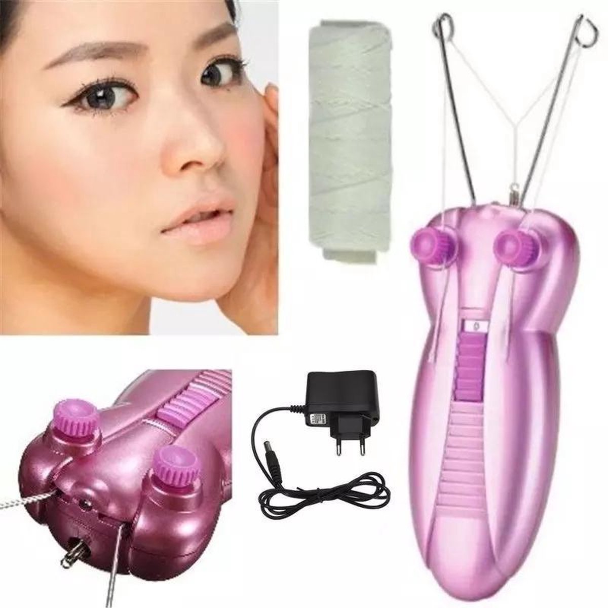 LOUZIR Epileer tool- Haarverwijderaar - epileren met draad - inclusief Epileer draad