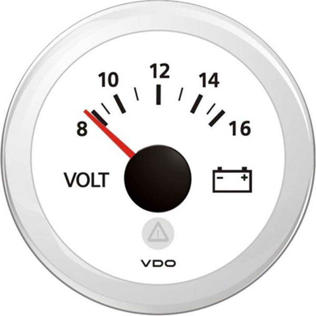 VDO ViewLine witte Voltmeter 12 Volt