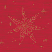 Duni Servetten Star Stories 3-laags 24 X 24 Cm Rood 20 Stuks