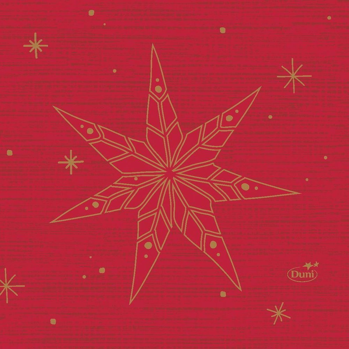 Duni Servetten Star Stories 3-laags 24 X 24 Cm Rood 20 Stuks