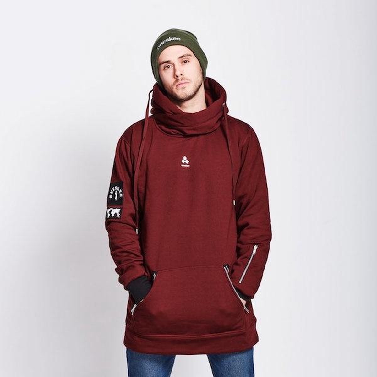 Waterdichte heren hoodie Burgundy S/M