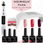 Gellak starterspakket - Gellak - 3 top kleuren gellak nagellak - UV led lamp - Elektrische nagelvijl - Manicure set - Nagellak set