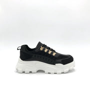 SNEAKER PARIS BLACK - Maat 39 - Lage Sneaker - Zwart - Sportief - Casual