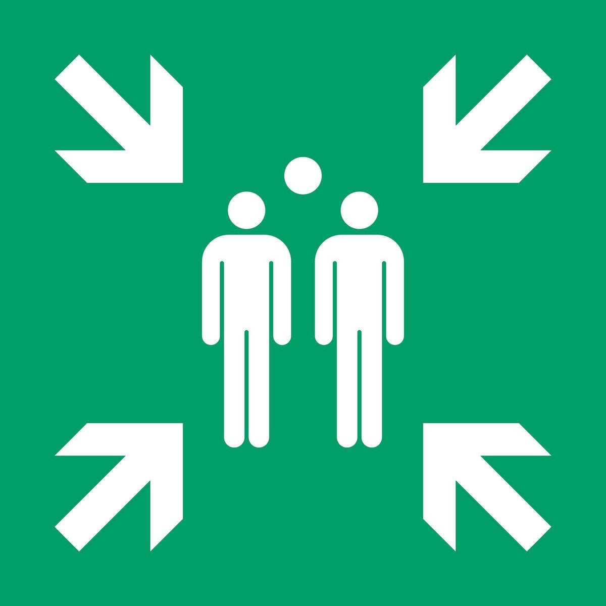 Pictogram bordje Verzamelplaats | 200 * 200 mm