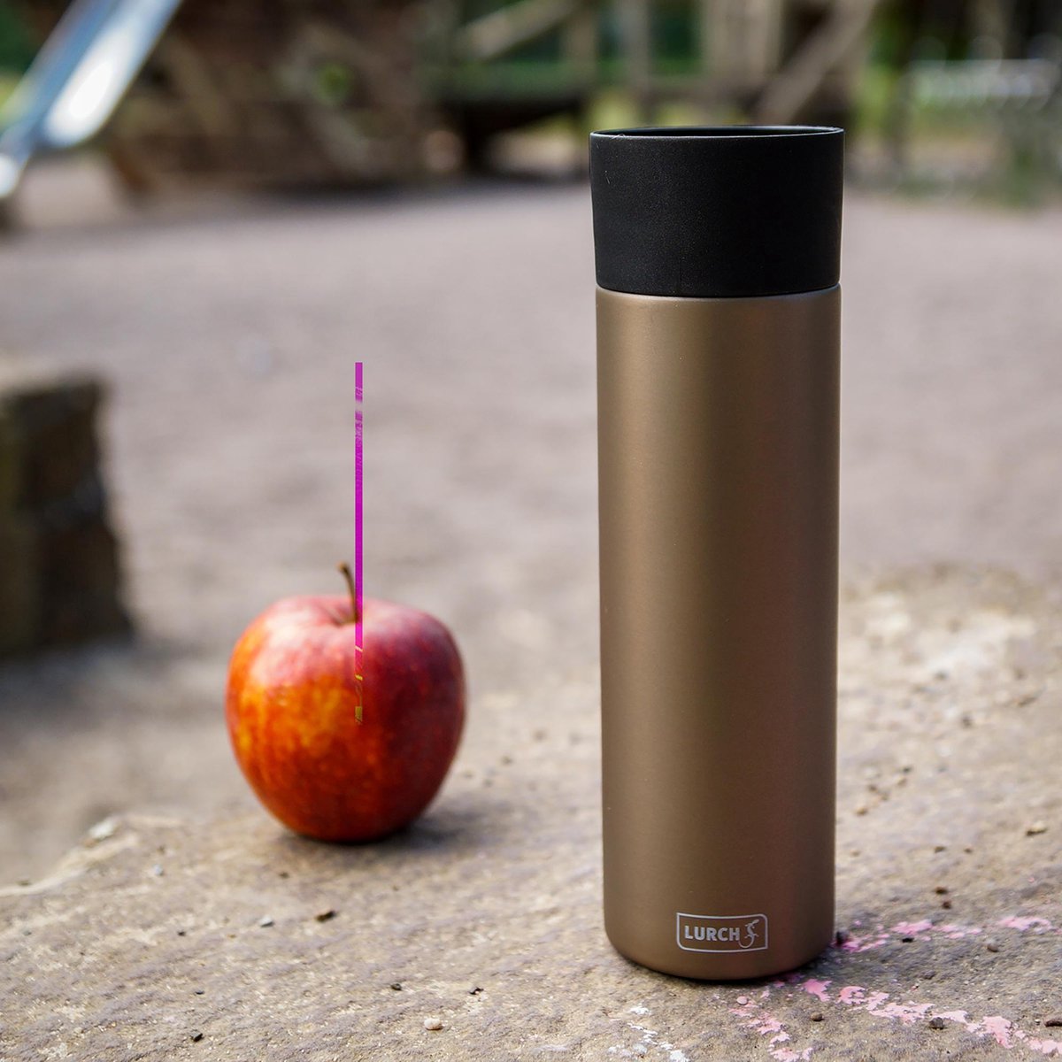 Lurch - Dubbelwandige thermosbeker uit rvs - Grijs - 500ml