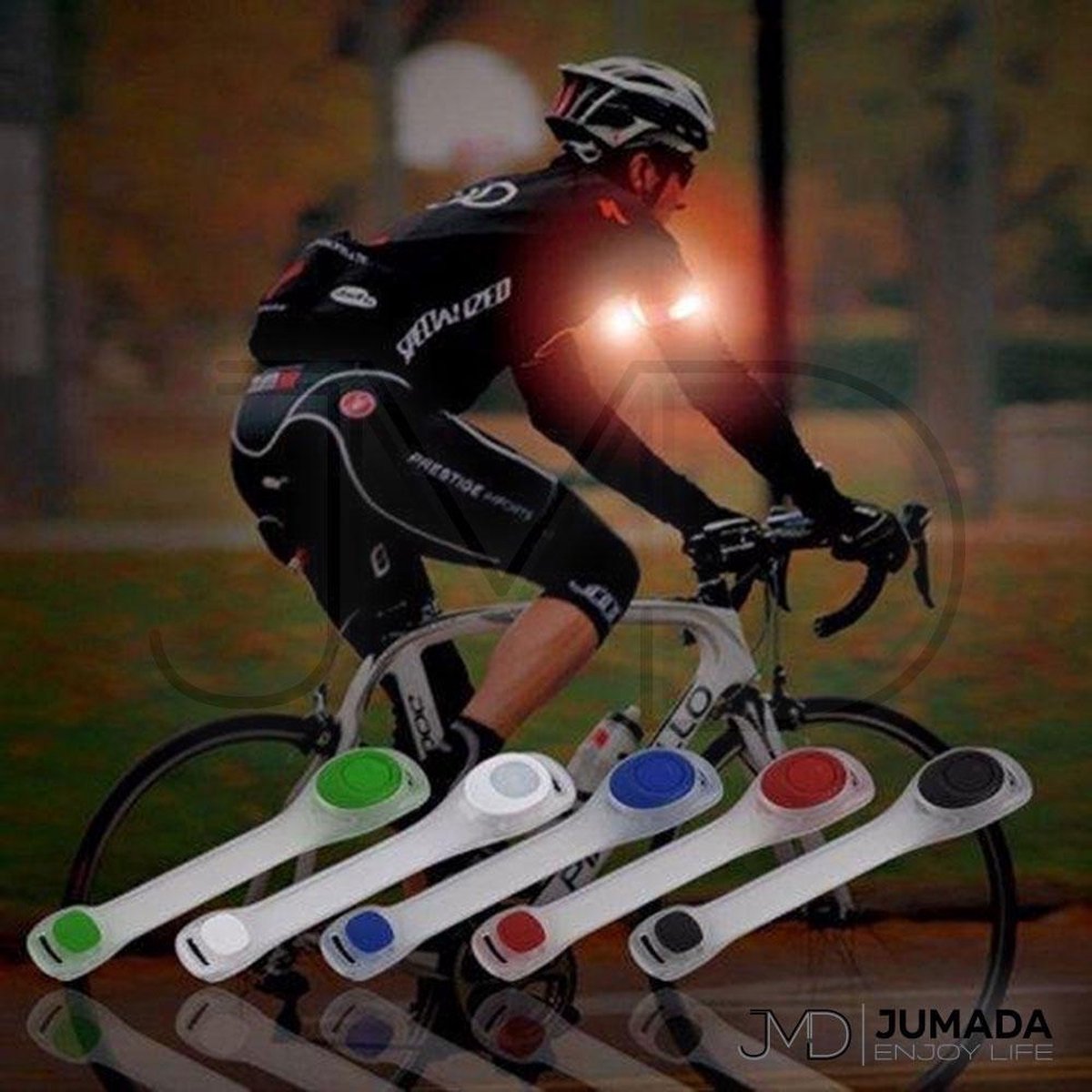 LED Veiligheidsarmband - Safety Band - Sportarmband - Hardloopband - Zwart