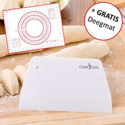 Care-Less Deegschaper Met Deegmat - Deegsteker - Deegsnijder - Met Herbruikbare Bakmat: 30 x 40 cm