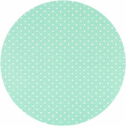 MixMamas Tafelzeil Rond - Ø 120 cm - Stippen - Mintgroen/Wit