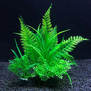 Dierplezier - Aquarium decoratie - Koraal – Kunstplant groen Aquarium - Planten voor aquarium - Mooie plantendecoratie –Plantenbundel - Aquariumdecoratie 14cm x 8cm - Aquariumversiering - Benodigdheden aquarium