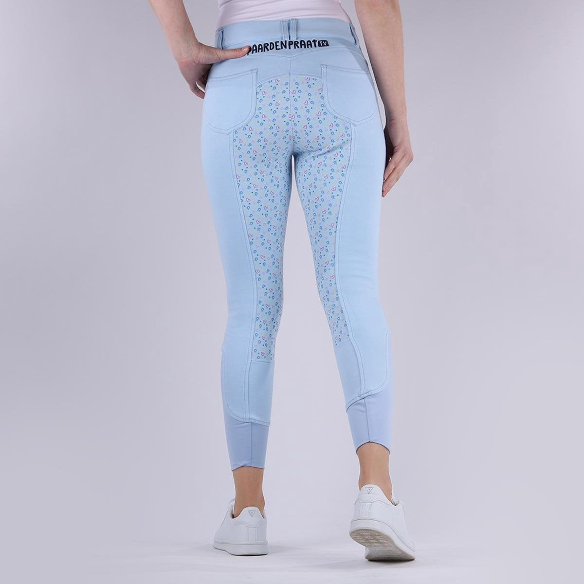 Paardenpraattv Rijbroek Paardenpraat By Ej Joker Kids Siliconen - Light Blue - 152