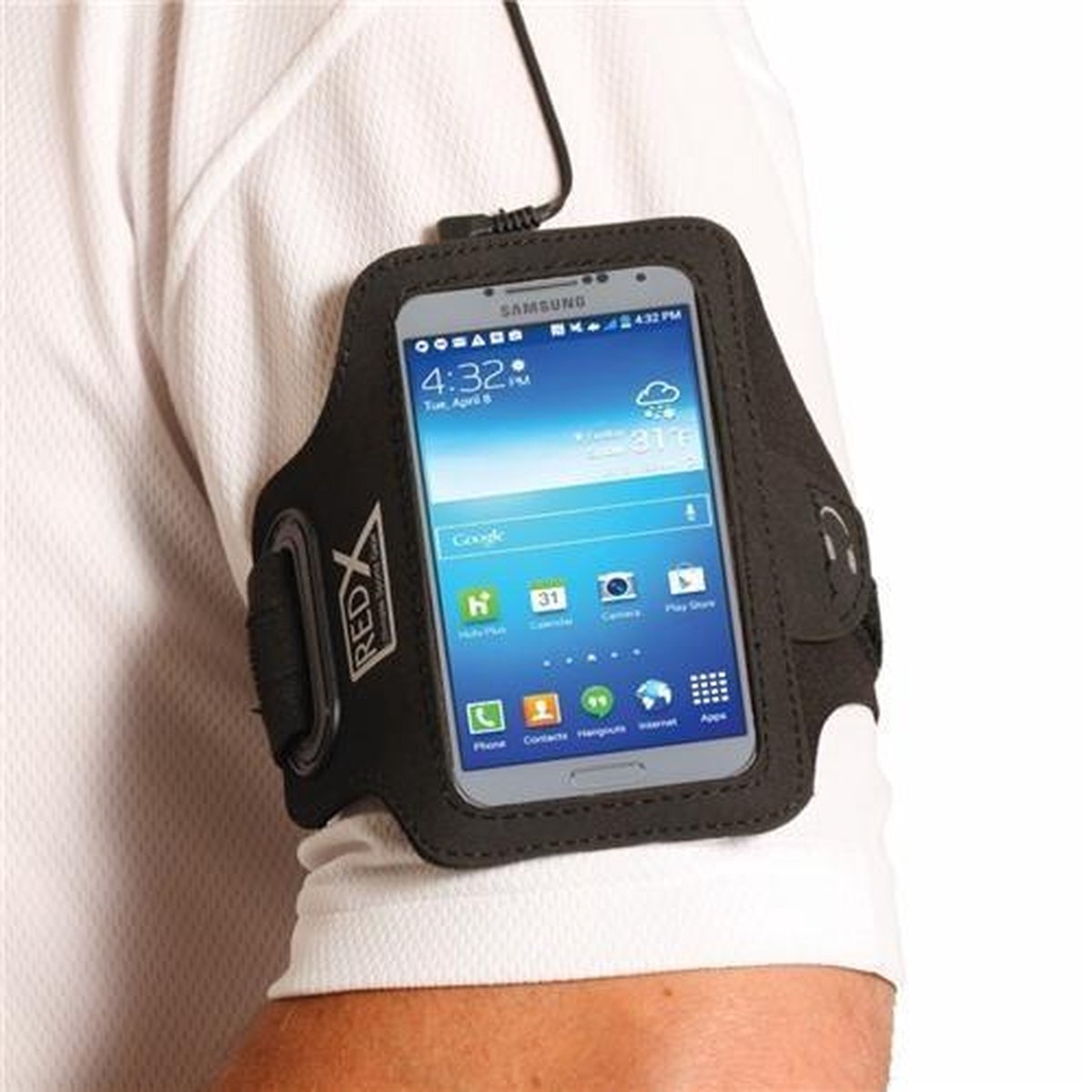 Red-x Samsung Galaxy S5 Armband Zwart