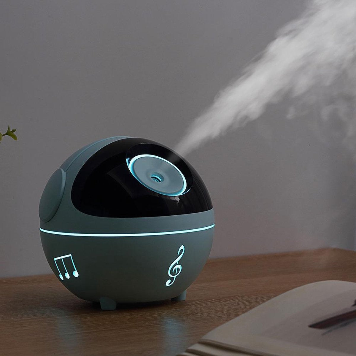 ✿ Brenlux - Aromadiffuser - Geurverspreider - Elegante geurverspreider - Wit - Vernevelaar - Aroma voor slaapkamer of woonkamer- Aromatherapie - Luchtbevochtiger aroma - Aromalamp - ULTRASTIL - Met 3 standen - Laag model -USB oplaadbaar