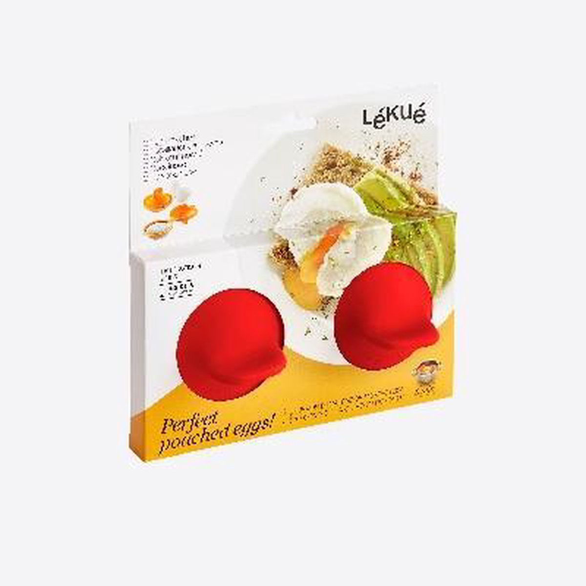 LEKUE - Bakken - Eipocheerder Set/2 Rood