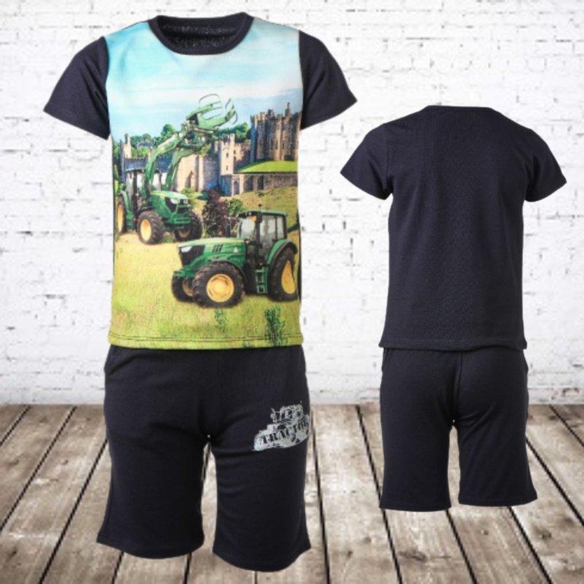 S&C Jongens kleding set trekker blauw - 158/164