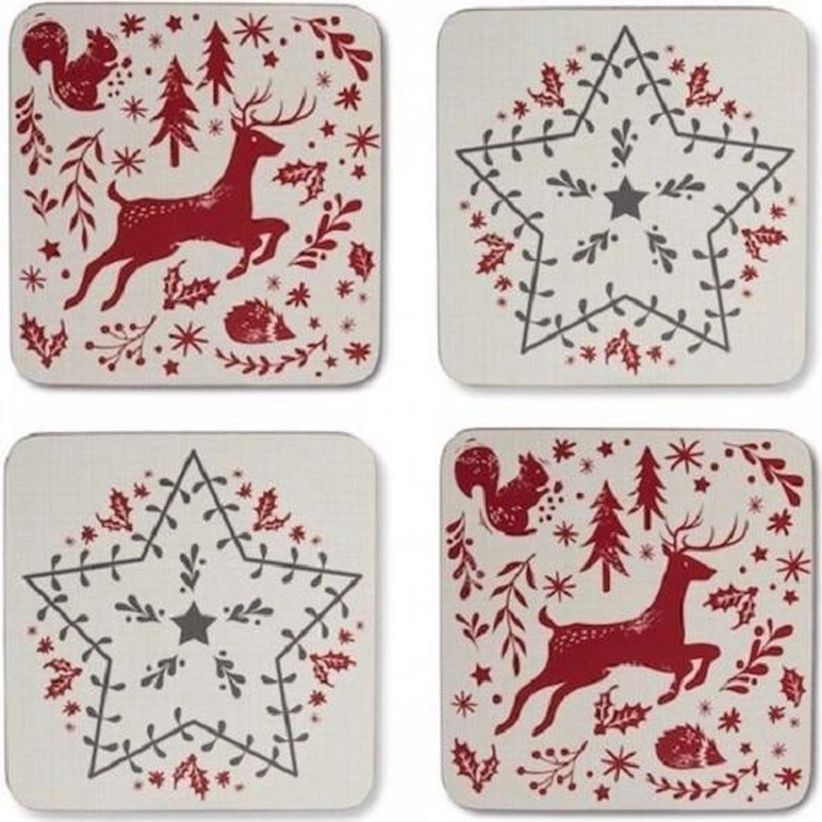 Cooksmart Onderzetters (Per 4st.) Winter Wonderland