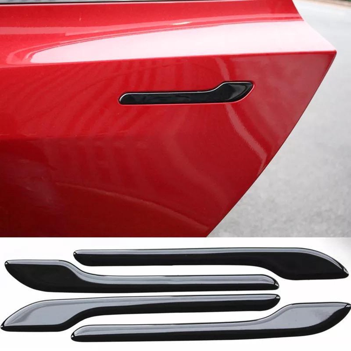 Tesla Model 3 Deurgreep Zwart Handvat Cover Set Auto Accessoires Styling Nederland en België