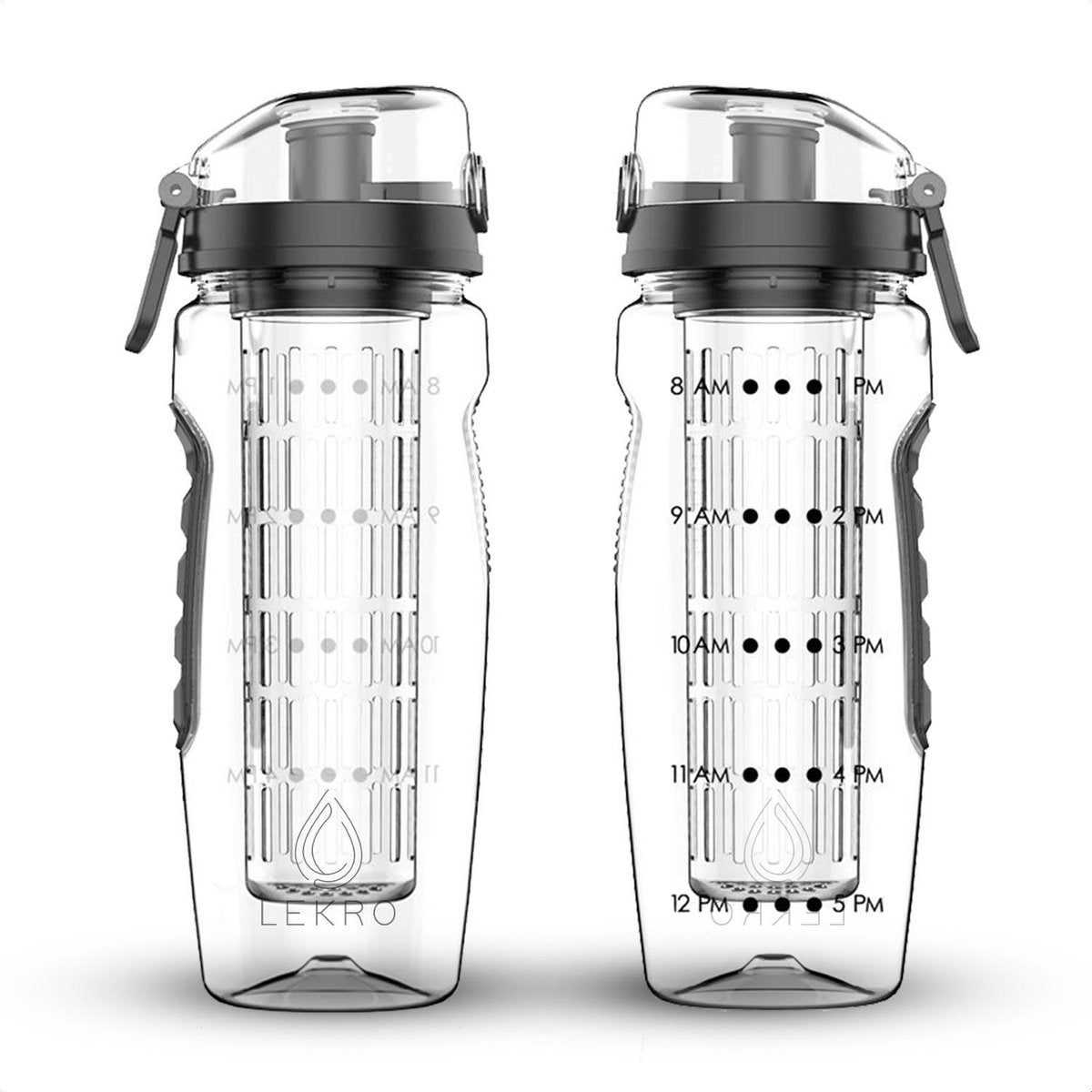 Lekro Waterfles met Fruit Filter - Inclusief Schoonmaakborstel