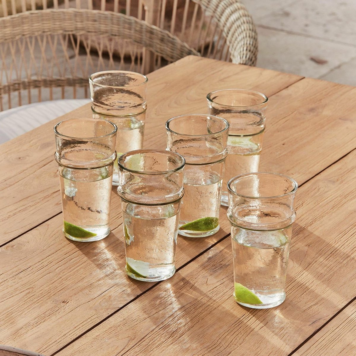 LOBERON Glas set van 6 Avrilla helder