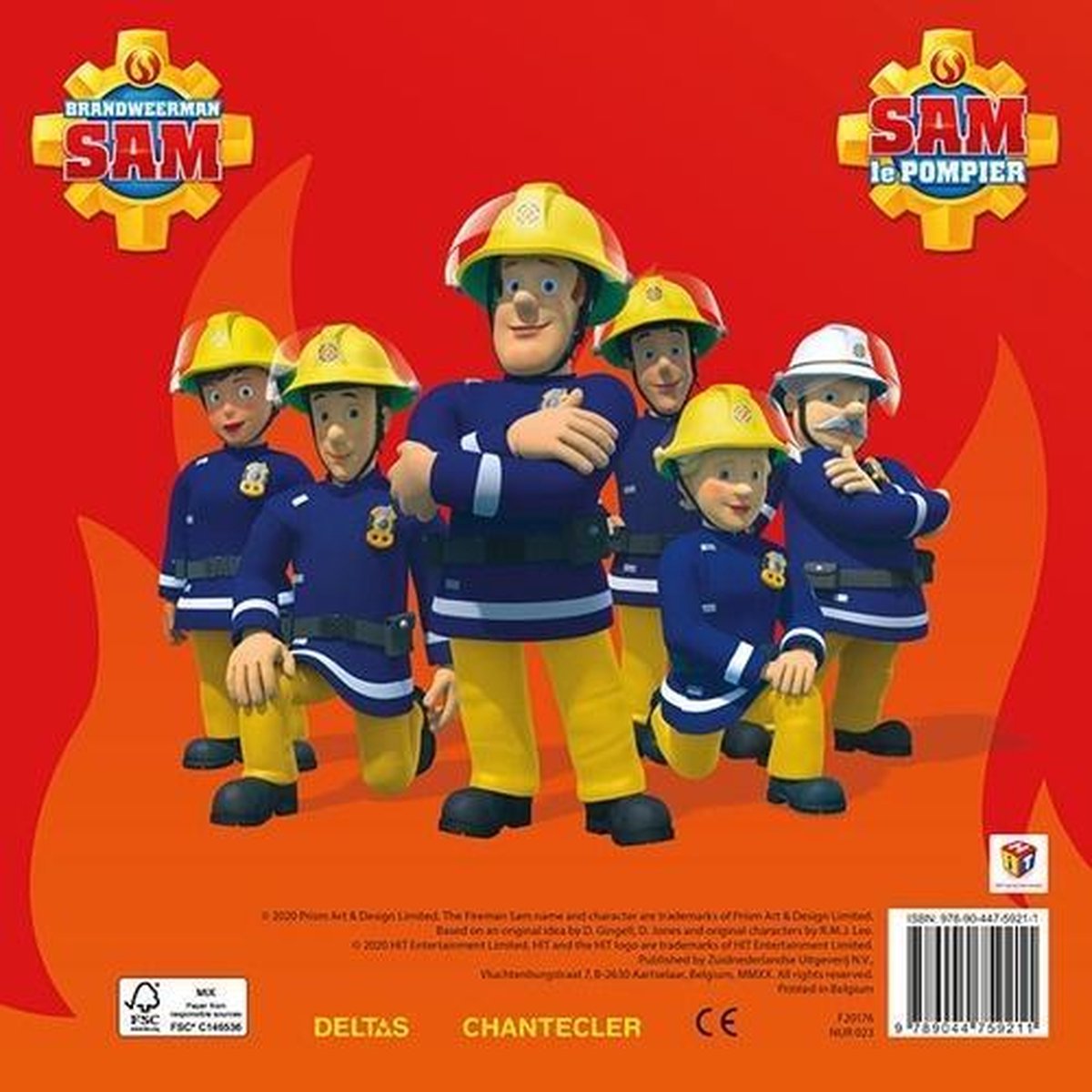 Deltas Kleurboek Brandweerman Sam Junior Oranje