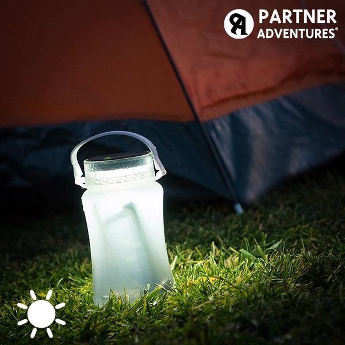 Partner Adventures Silicone Led Bottle On Solar Energy