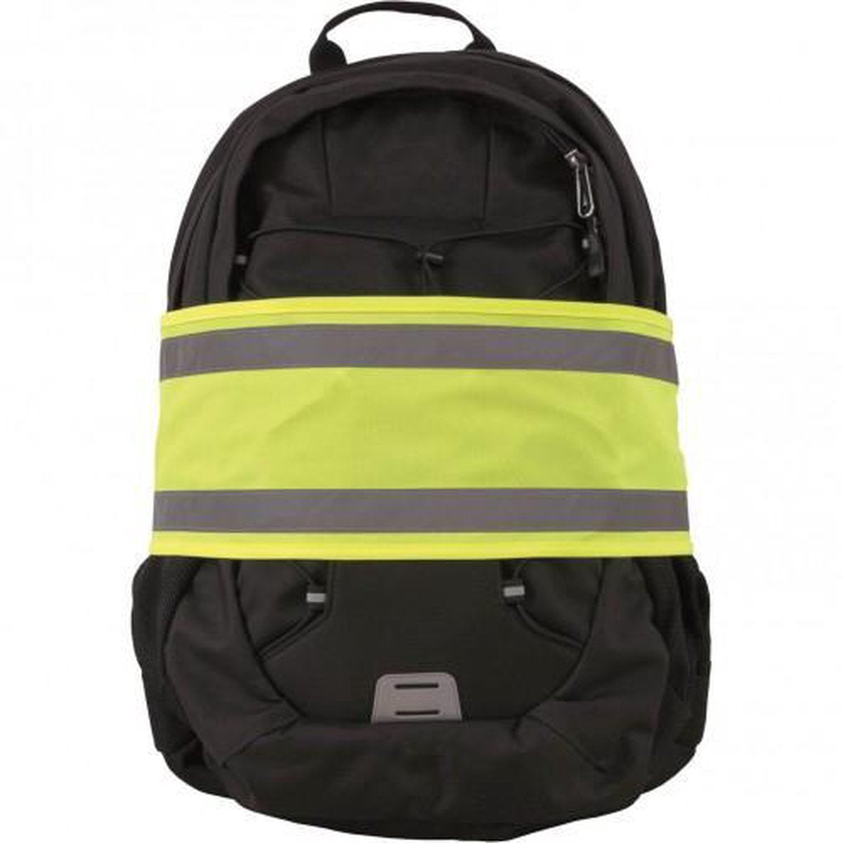 WOWOW Fluo band met reflecterende banden en velcro sluiting